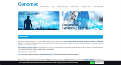 Desktop Screenshot of genomac.cz