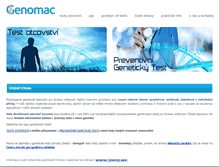 Tablet Screenshot of genomac.cz